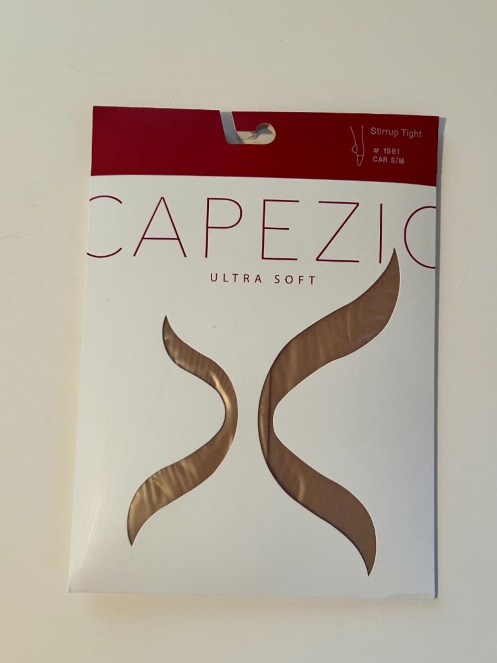 BRAND NEW Capezio Ultra Soft Caramel Stirrup Tights in Size S/M